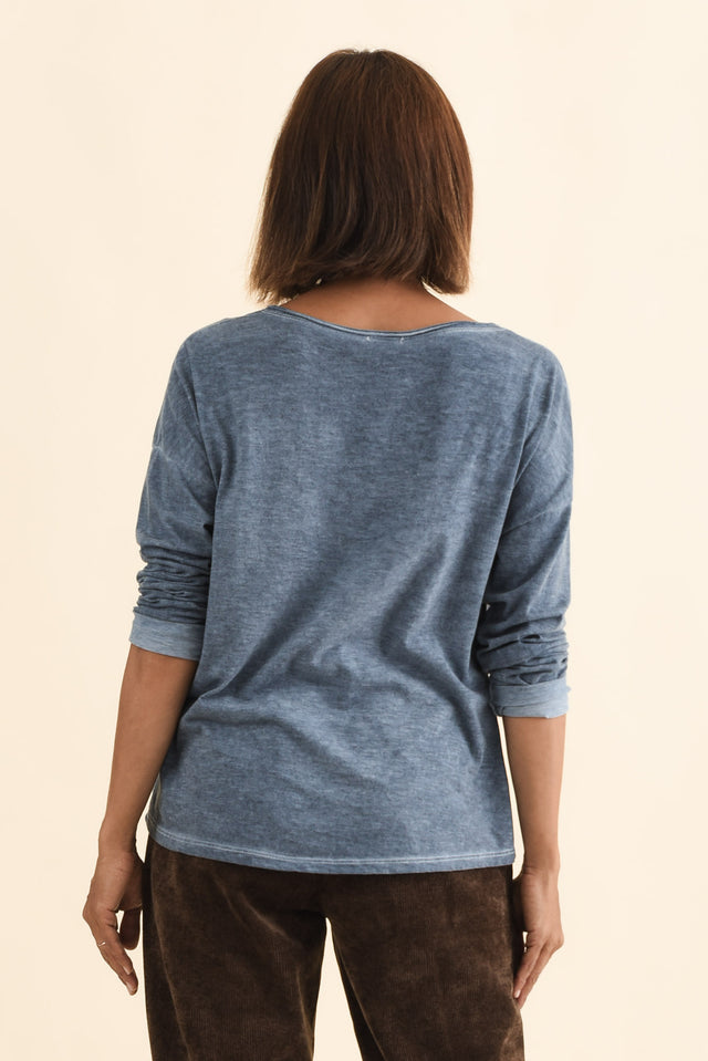 Fulton Steel Patchwork Cotton Top,Brunette model,alt text|model:Cara image 5