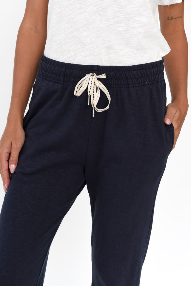 Fundamental Brunch Navy Cotton Pants