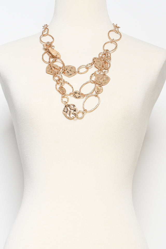 Galatea Gold Disc Necklace