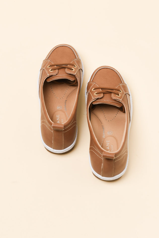 Garland Tan Leather Loafer Sneaker image 4