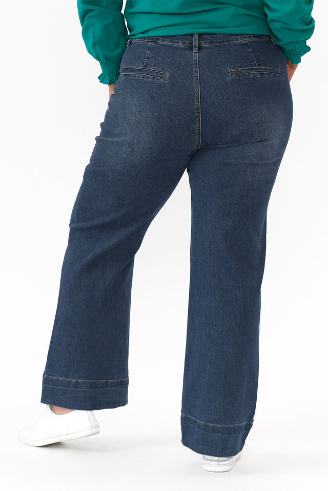 Georgia Blue Cotton Jeans