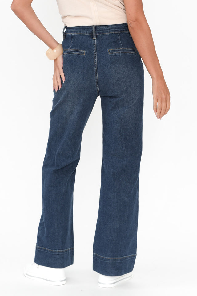 Georgia Blue Cotton Jeans