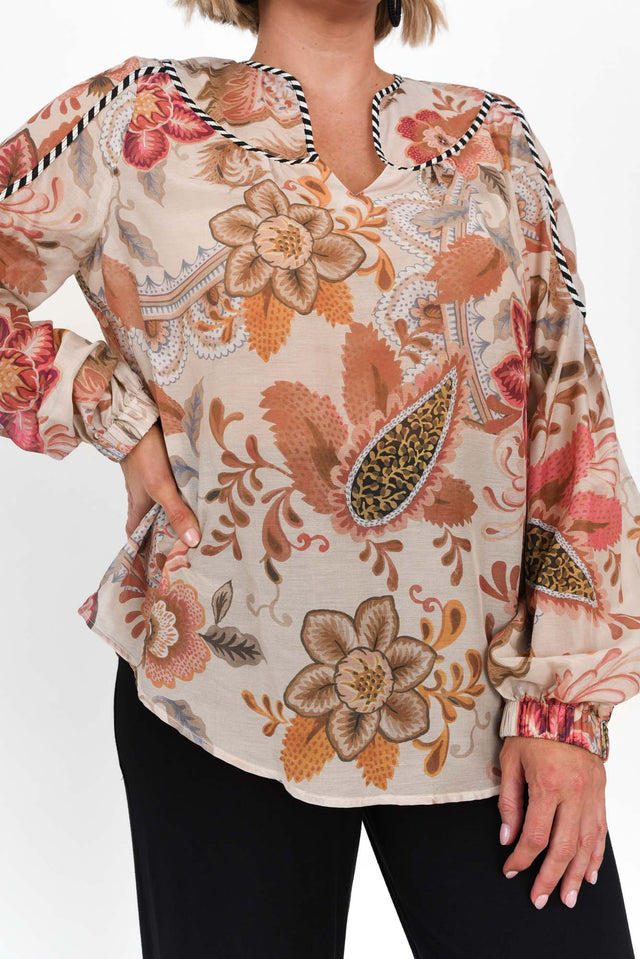Altair Aries Floral Cotton Silk Shirt