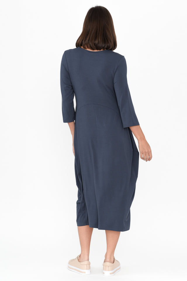 Glenda Blue Crescent Dress image 5