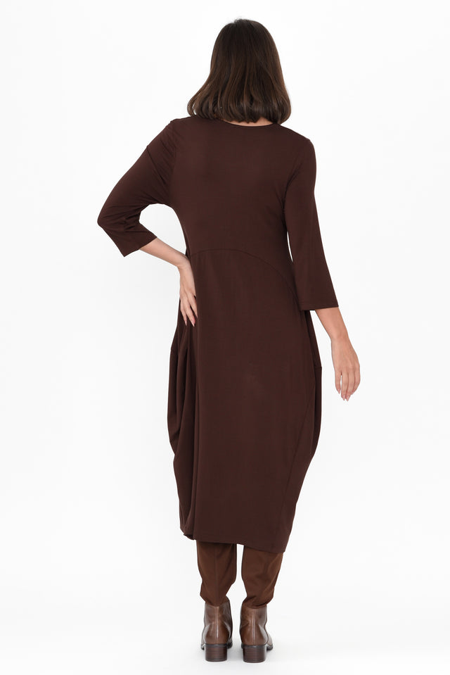 Glenda Chocolate Crescent Dress image 5