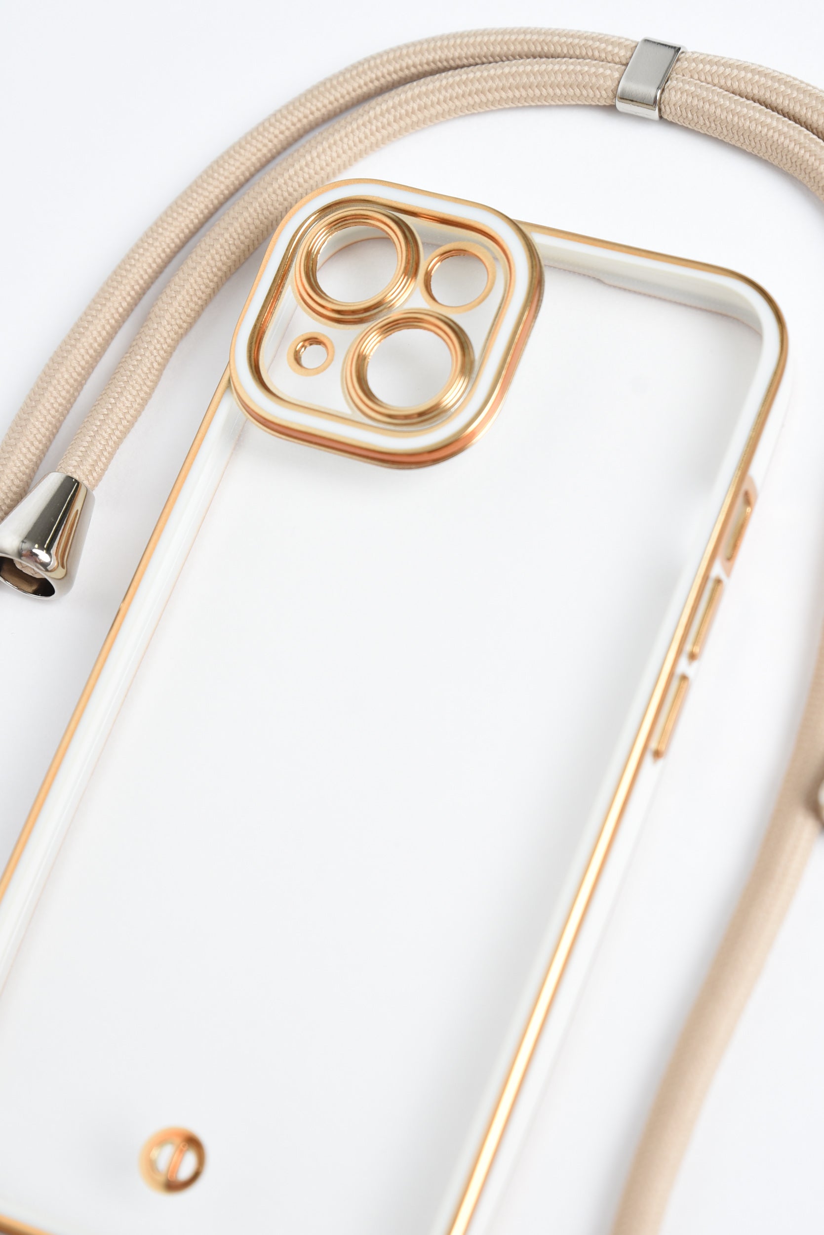 Landyard Casing Gold Phone Lanyard Case - Blue Bungalow AU