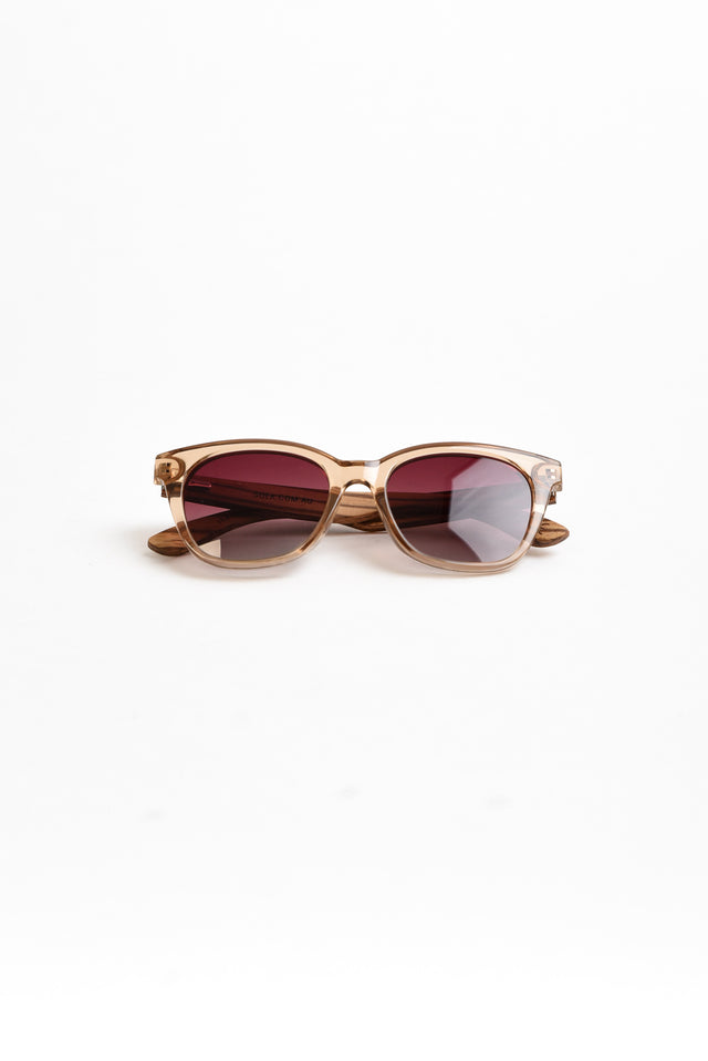 Grace Champagne Wooden Sunglasses