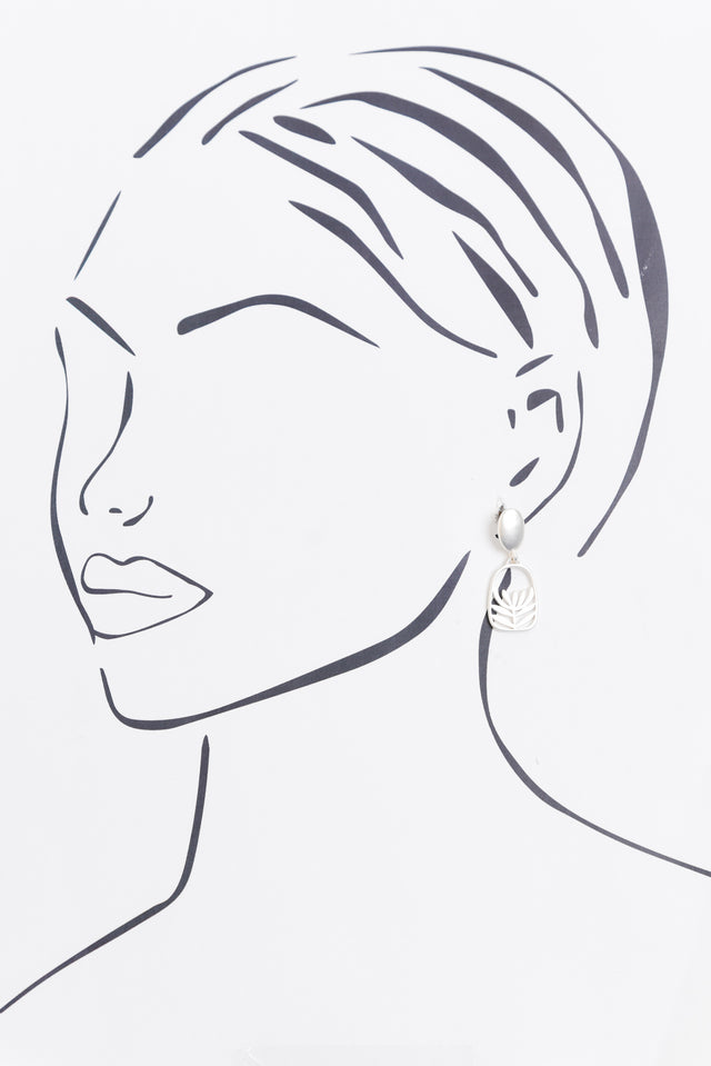 Grace Silver Flower Drop Earrings