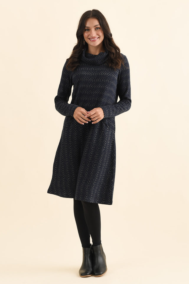 Grenadine Navy Cotton Knit Dress banner image
