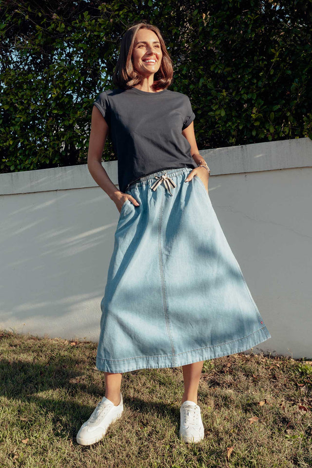 Greta Light Denim Skirt image 1