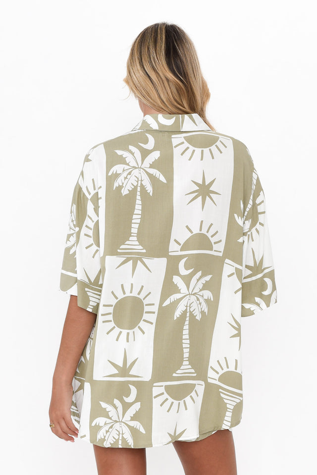Griffith Khaki Palm Shirt