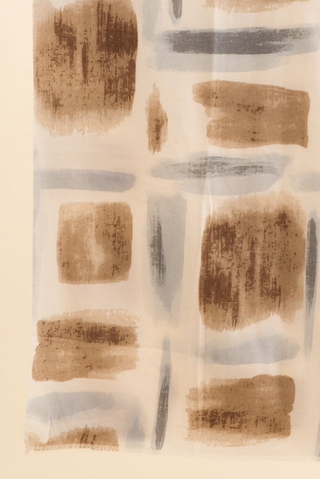 Gutha Cream Abstract Scarf image 4