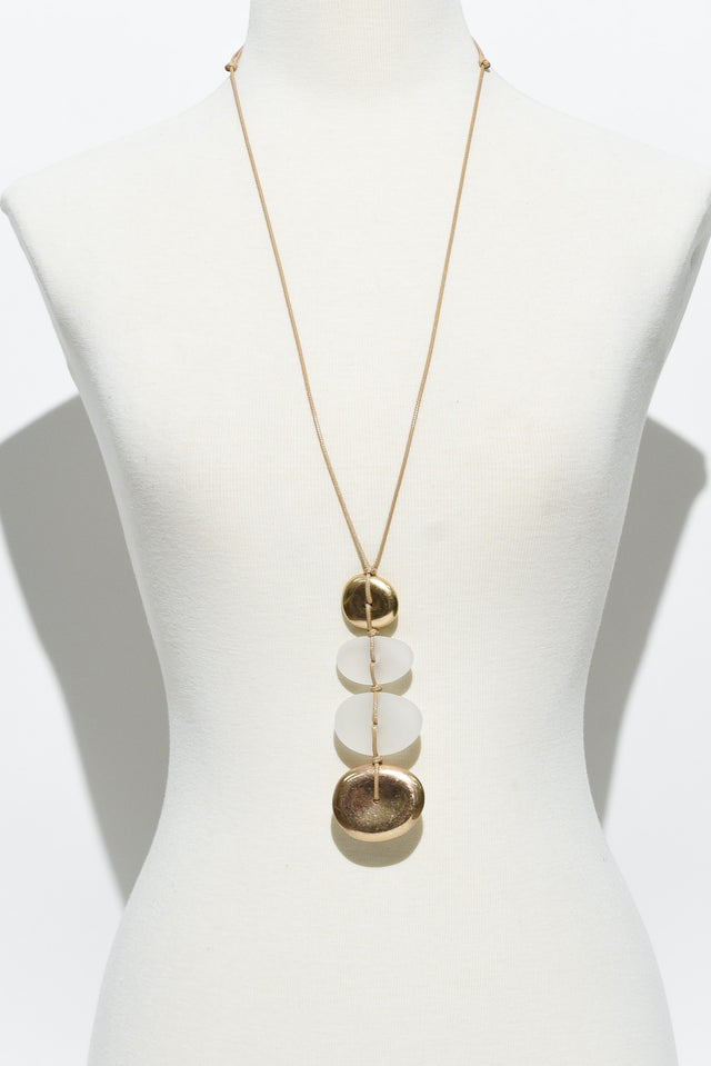 Hadley Rose Gold Circle Pendant Necklace