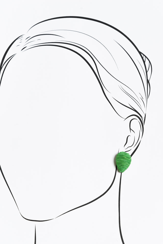 Hadria Green Teardrop Earrings
