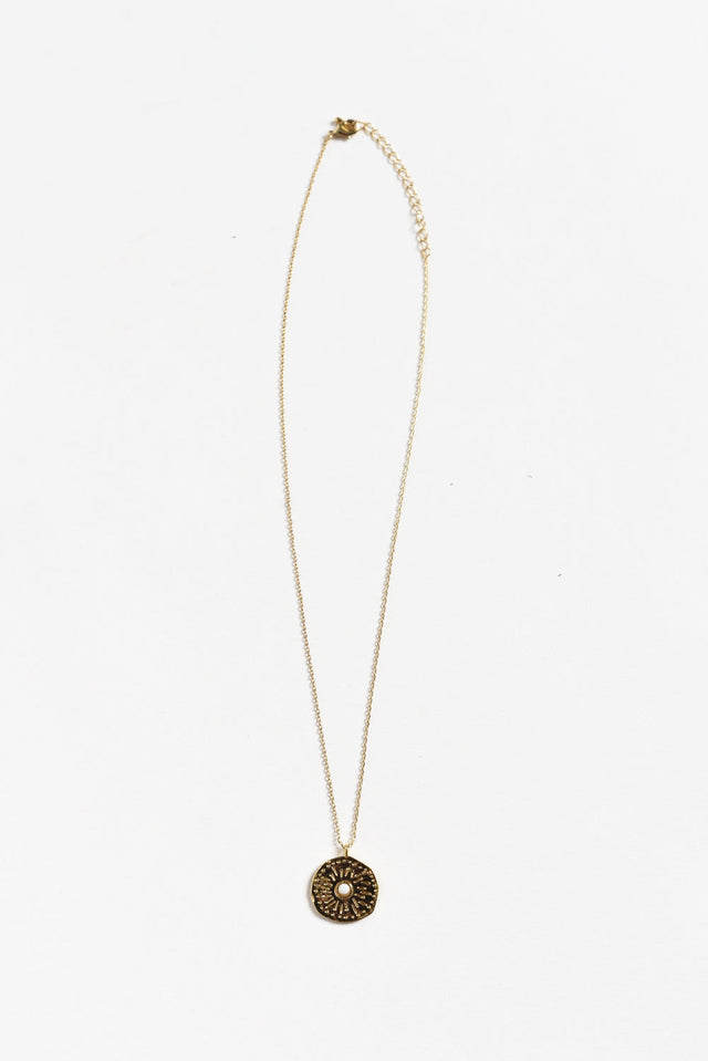 Haila Gold Disc Necklace