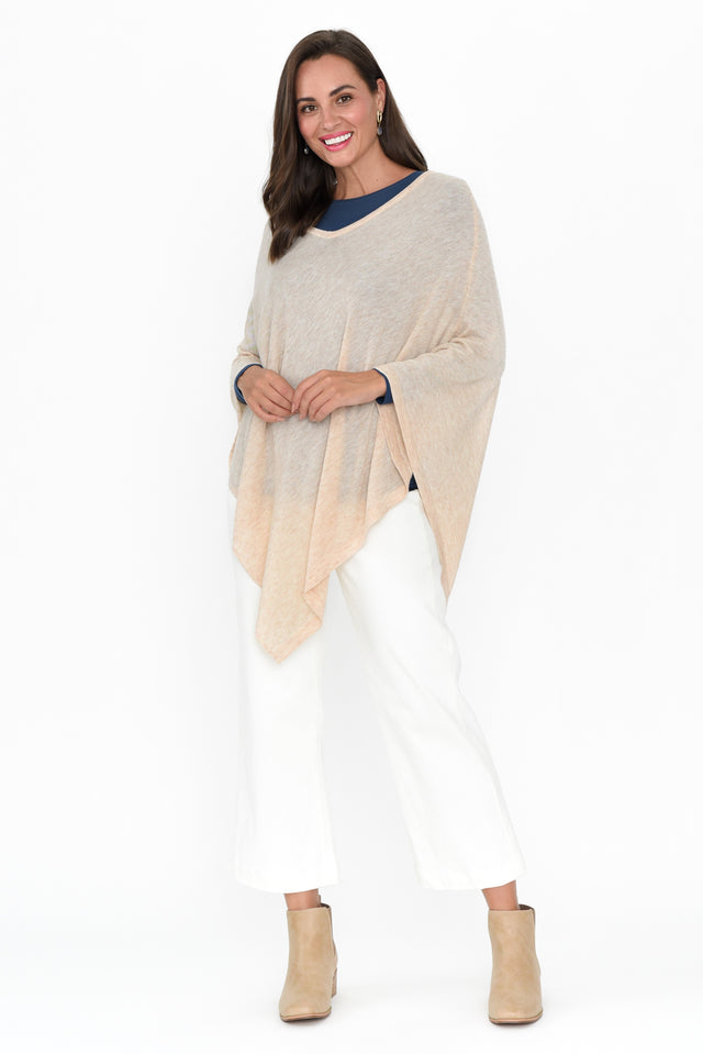 Haly Oat Wool Blend Poncho image 7