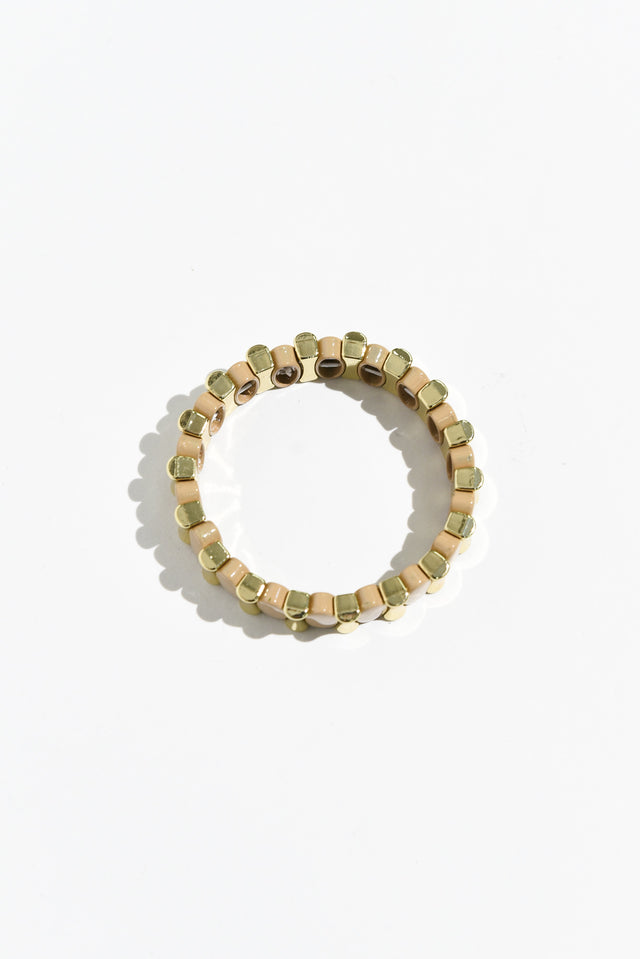 Hamilton Mocha Beaded Bracelet