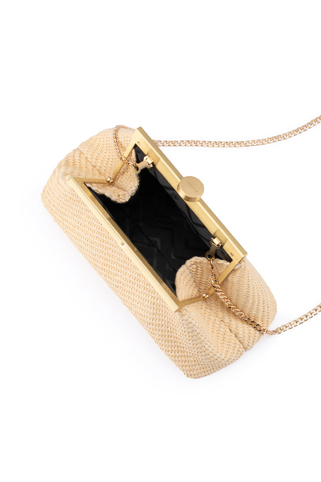 Hanna Natural Woven Clutch image 3