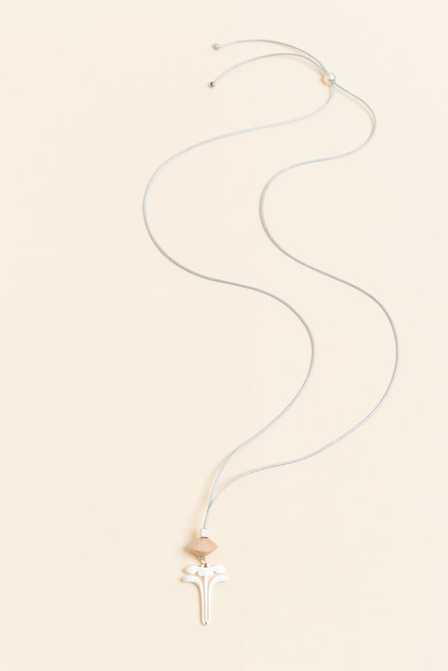 Hatia Silver Flower Pendant Necklace image 1