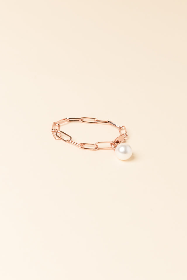 Hayley Rose Gold Pearl Bracelet