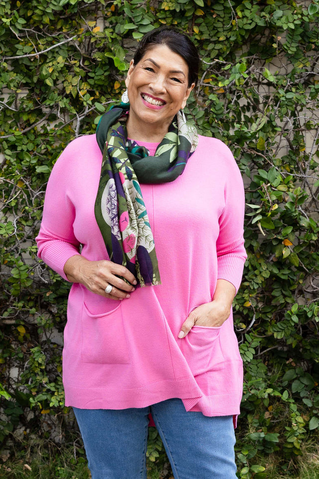 Bauer Green Floral Scarf image 4