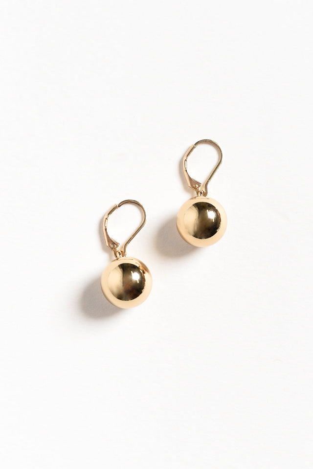 Honoria Gold Ball Earrings