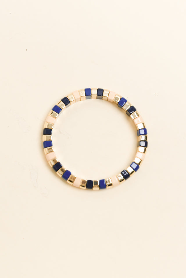 Isabelli Blue Beaded Bracelet