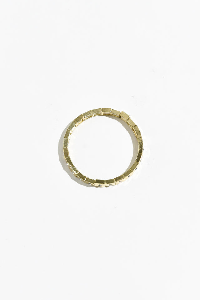 Isobel Gold Crystal Beaded Bracelet