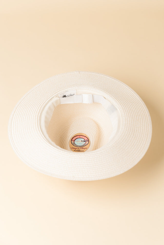 Ivory Wide Brim Travel Fedora image 4