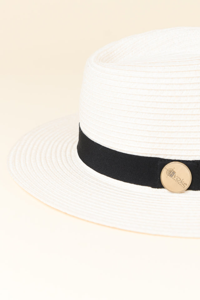 Ivory Wide Brim Travel Fedora