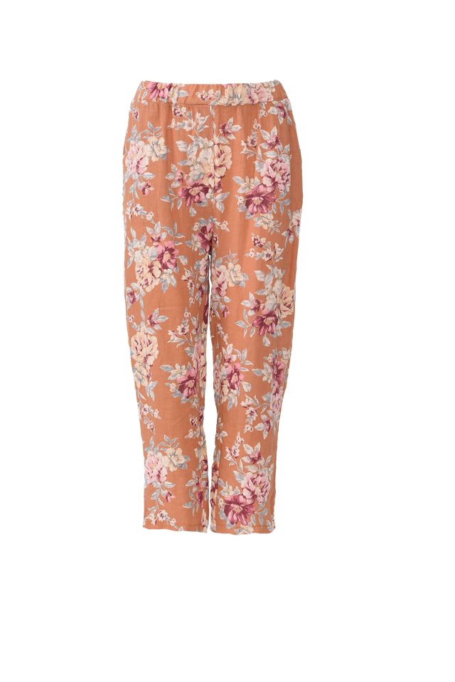 Jacqui Orange Blossom Linen Pants image 2