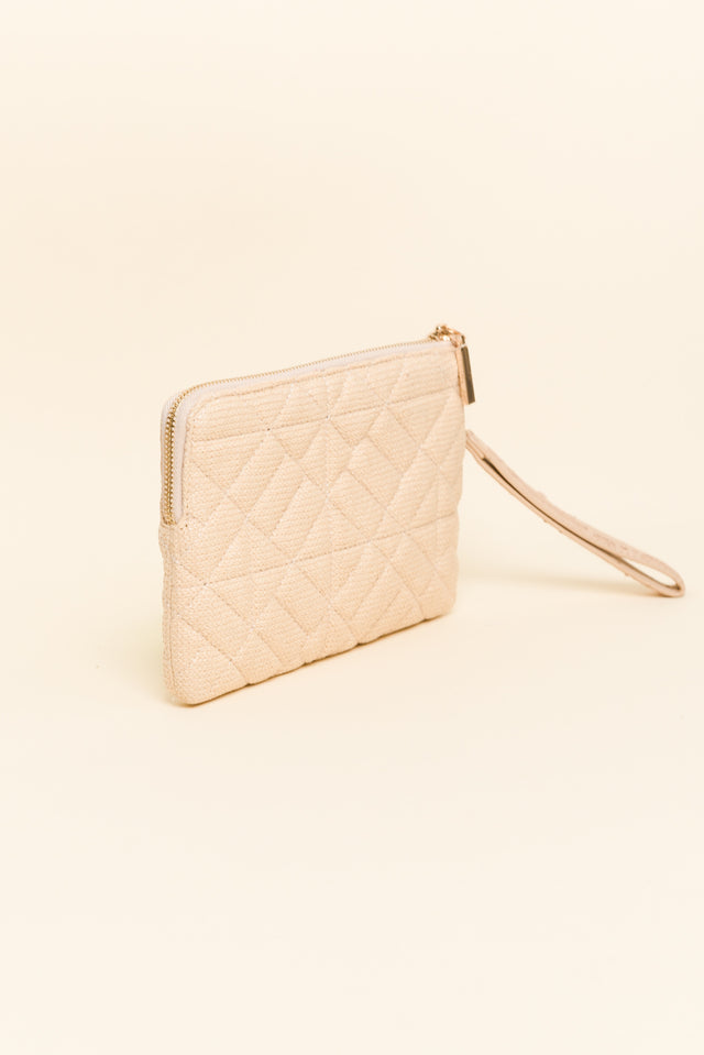 Jacob Natural Quilted Pouch image 2