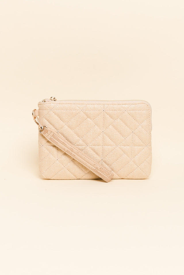 Jacob Natural Quilted Pouch image 1