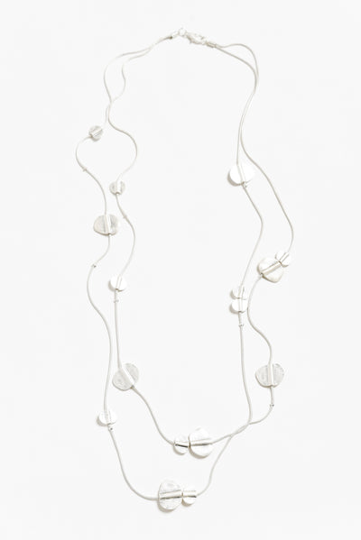 Jasira Silver Disc Layer Necklace