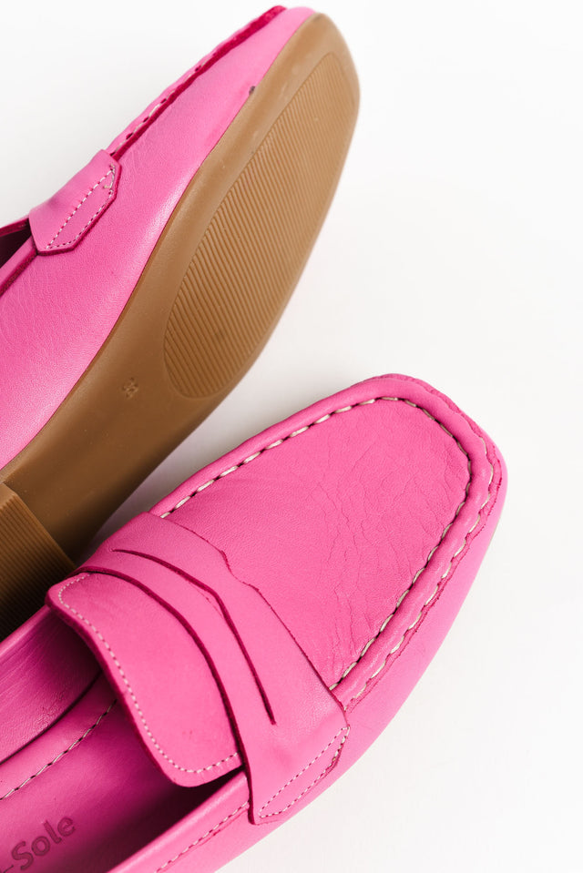 Jaxon Pink Leather Loafer image 4