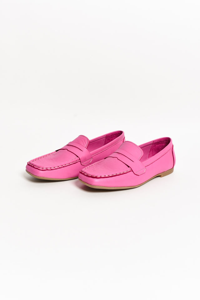 Jaxon Pink Leather Loafer