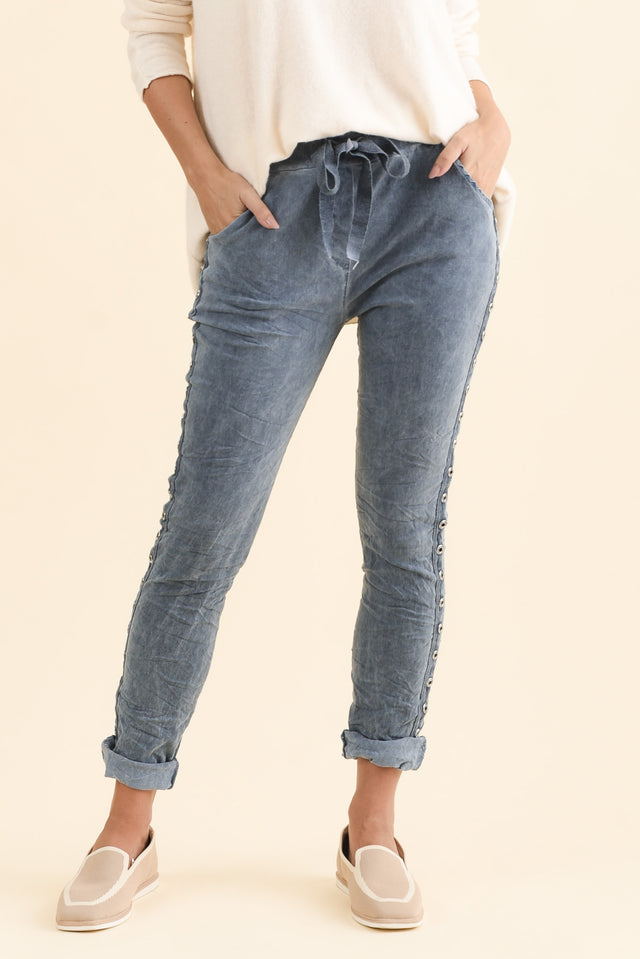 Jaya Blue Drawstring Pants