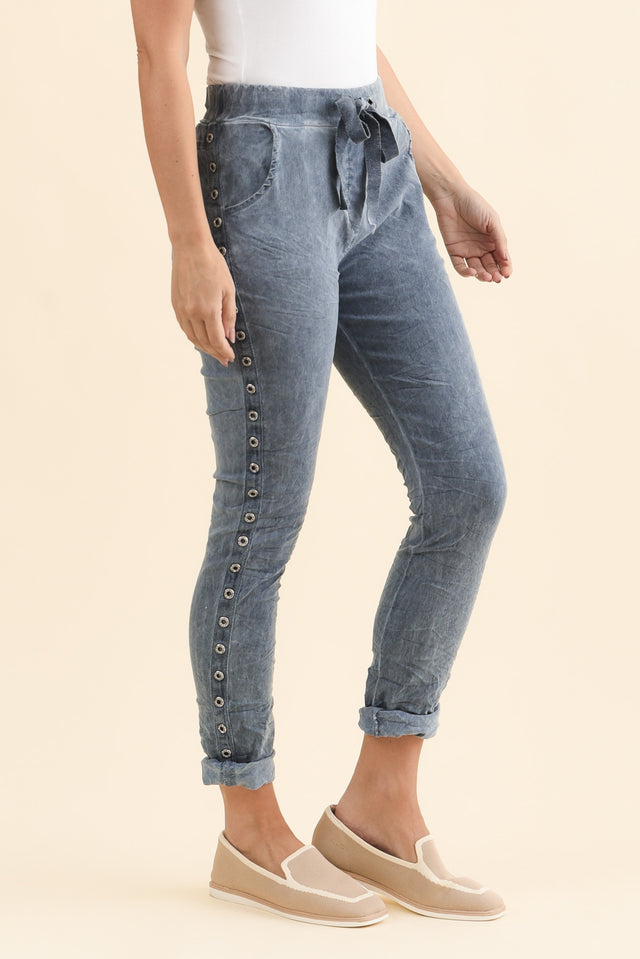 Jaya Blue Drawstring Pants image 4