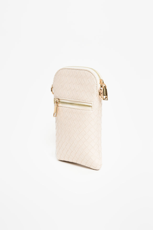 Jazz Cream Woven Walker Crossbody Bag