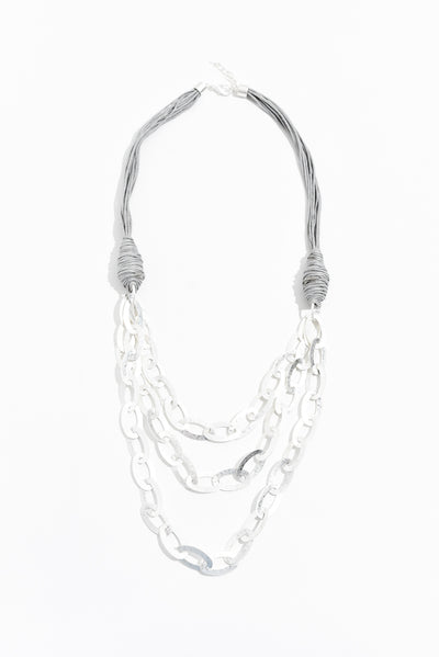 Jireh Silver Linked Necklace