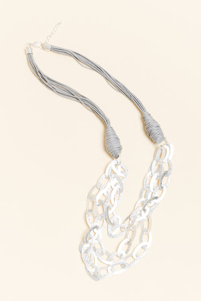 Jireh Silver Linked Necklace