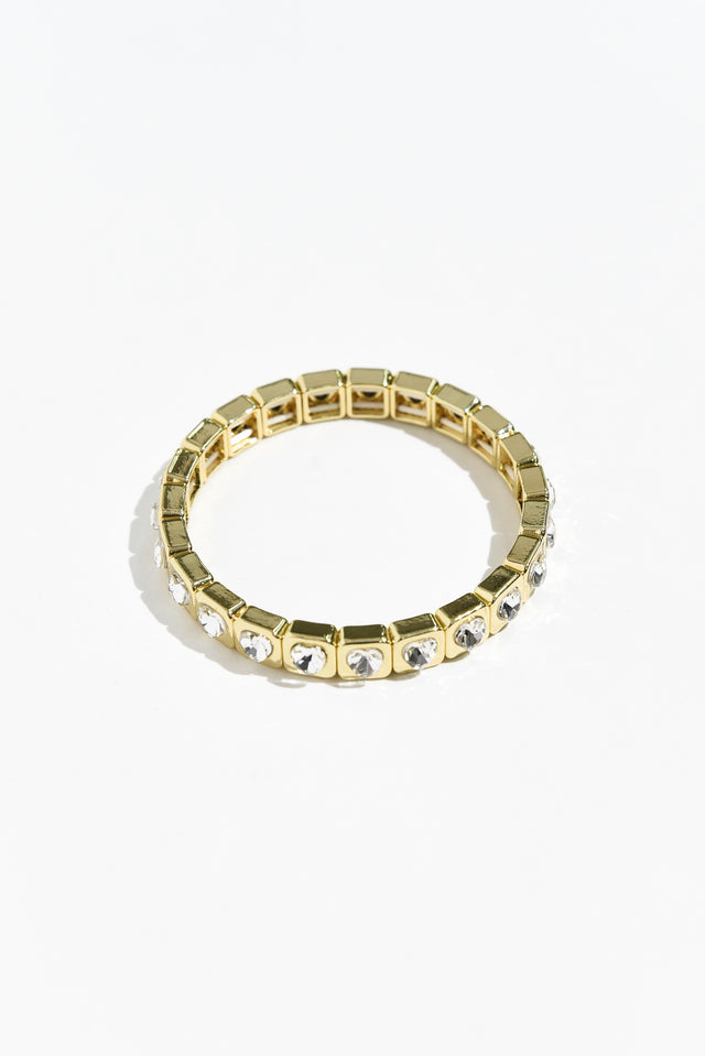 Jubilee Gold Heart Beaded Bracelet image 1