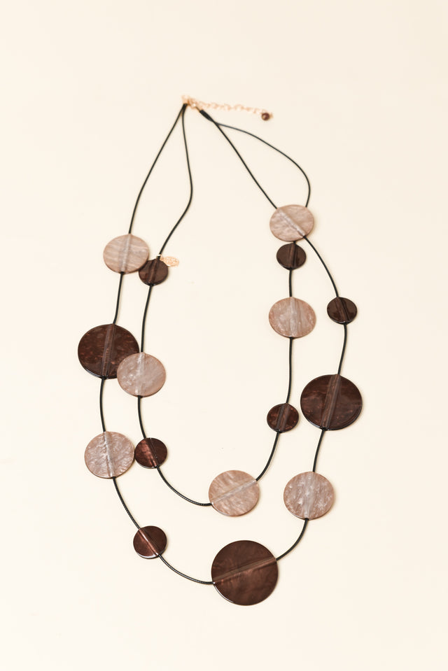 Julius Bronze Disc Necklace