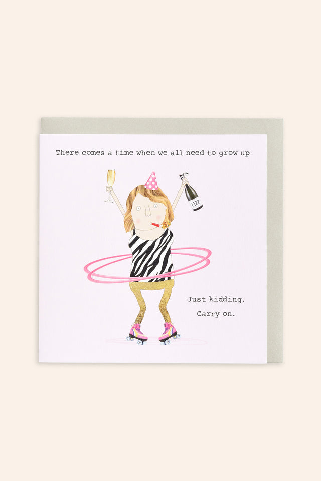 Just Kidding Carry On Card image 1