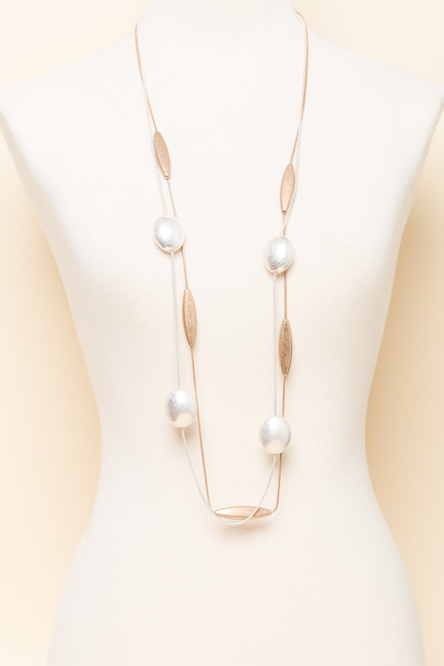 Kailani Metallic Bead Necklace