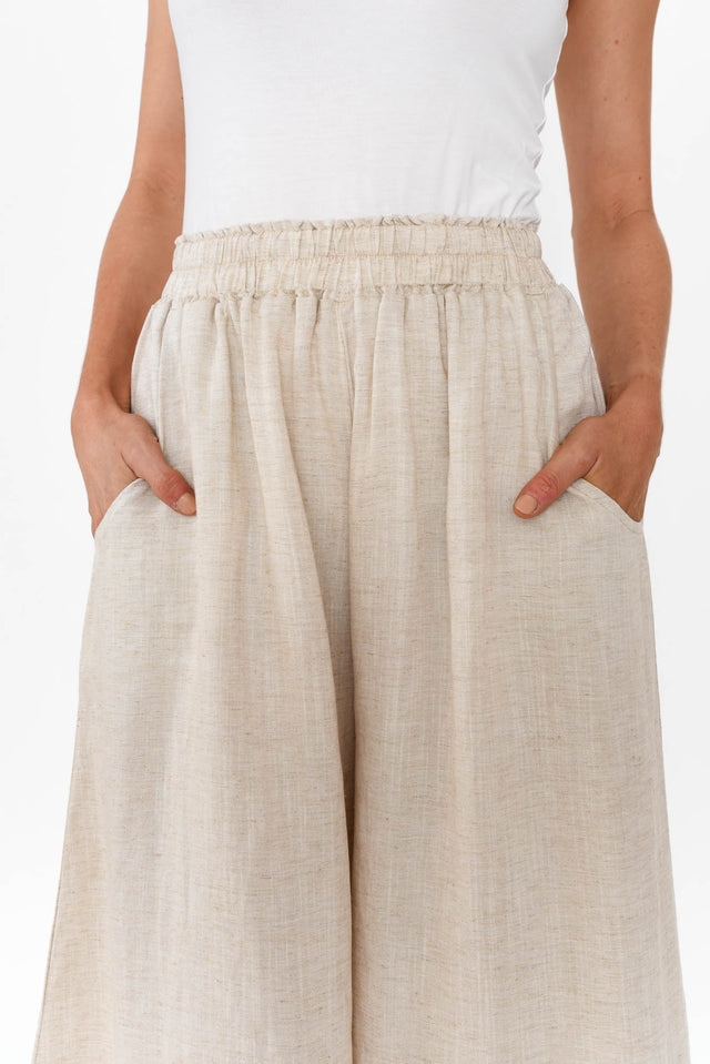 Kaleo Beige Cropped Pocket Pants image 6