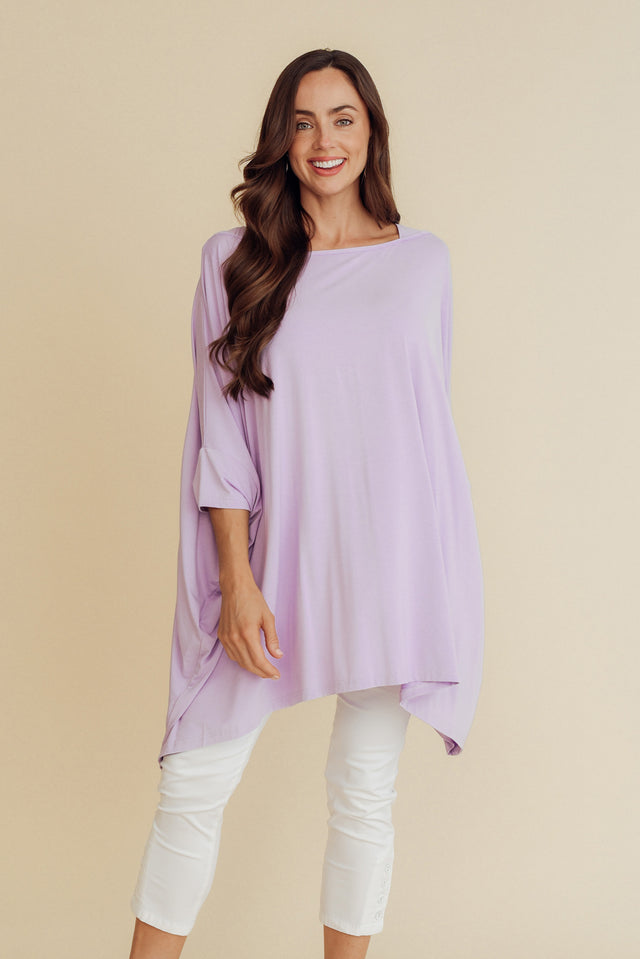 Kelsier Lilac Bamboo Batwing Top