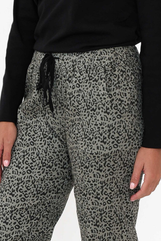 Kent Khaki Leopard Pants image 5