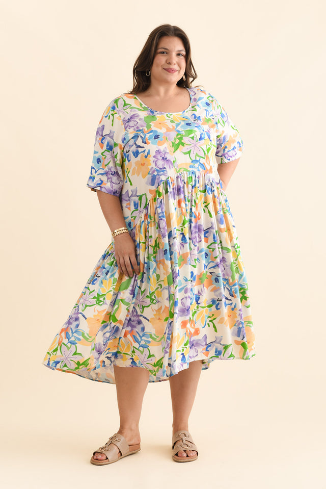plus-size,curve-dresses,plus-size-sleeved-dresses,plus-size-below-knee-dresses,plus-size-summer-dresses,alt text|model:Gabby