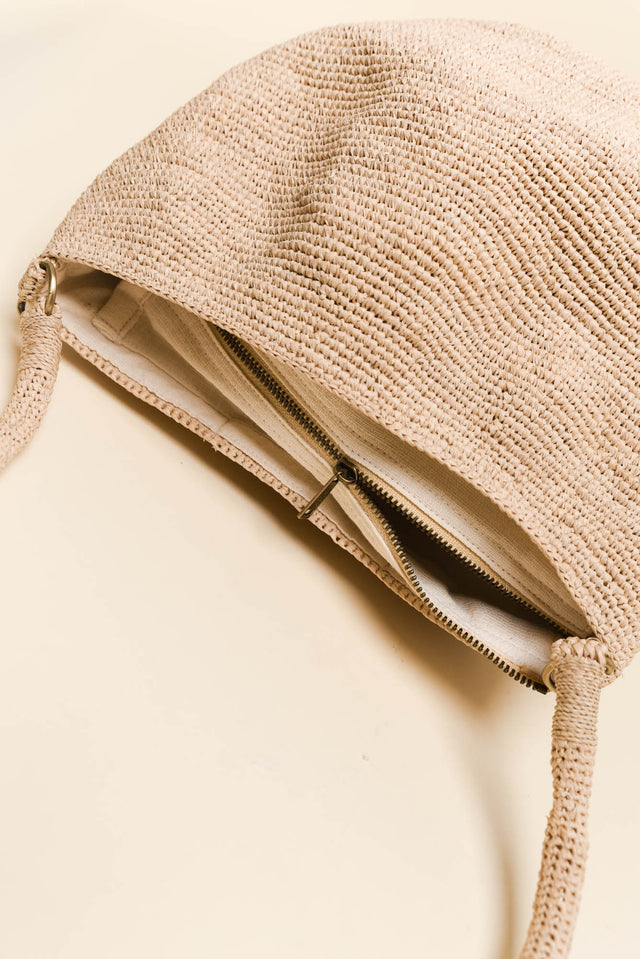 Kibo Natural Raffia Tote Bag image 3